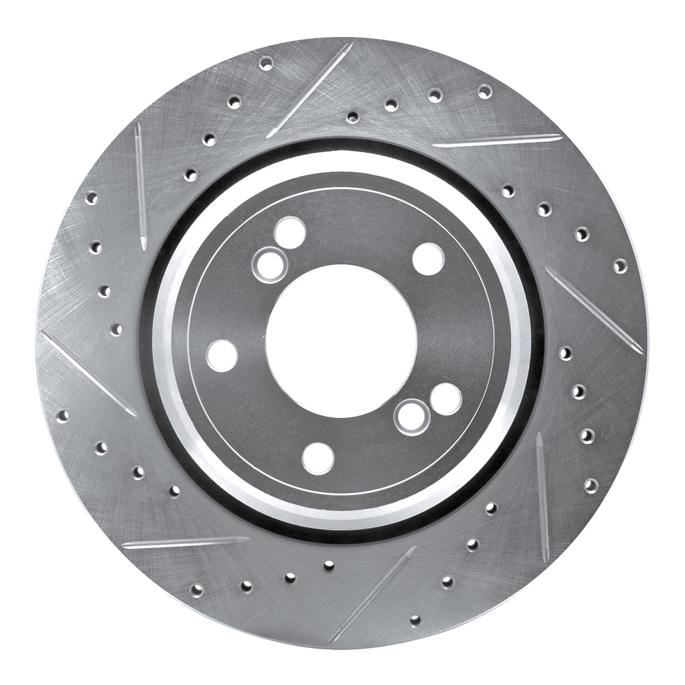 Dynamic Friction Company 631-31050L DFC Brake Rotor - Drilled And Slotted - Silver