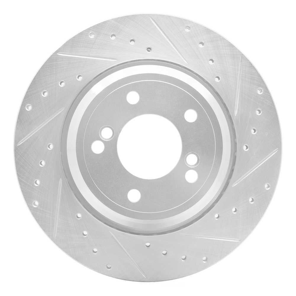 Dynamic Friction Company 631-31050R DFC Brake Rotor - Drilled And Slotted - Silver
