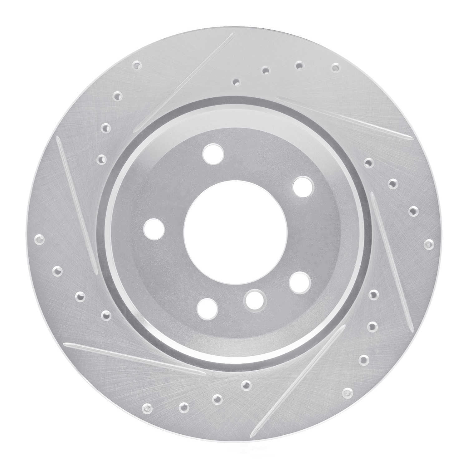 Dynamic Friction Company 631-31053L DFC Brake Rotor - Drilled And Slotted - Silver