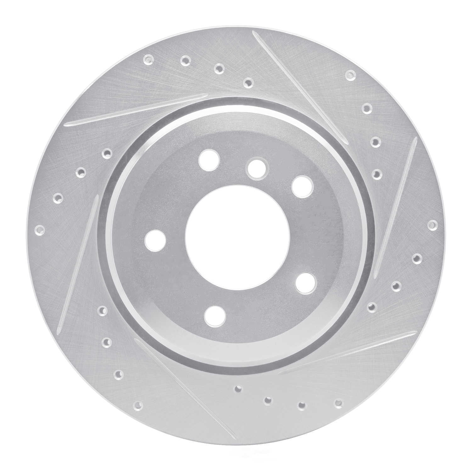 Dynamic Friction Company 631-31053R DFC Brake Rotor - Drilled And Slotted - Silver