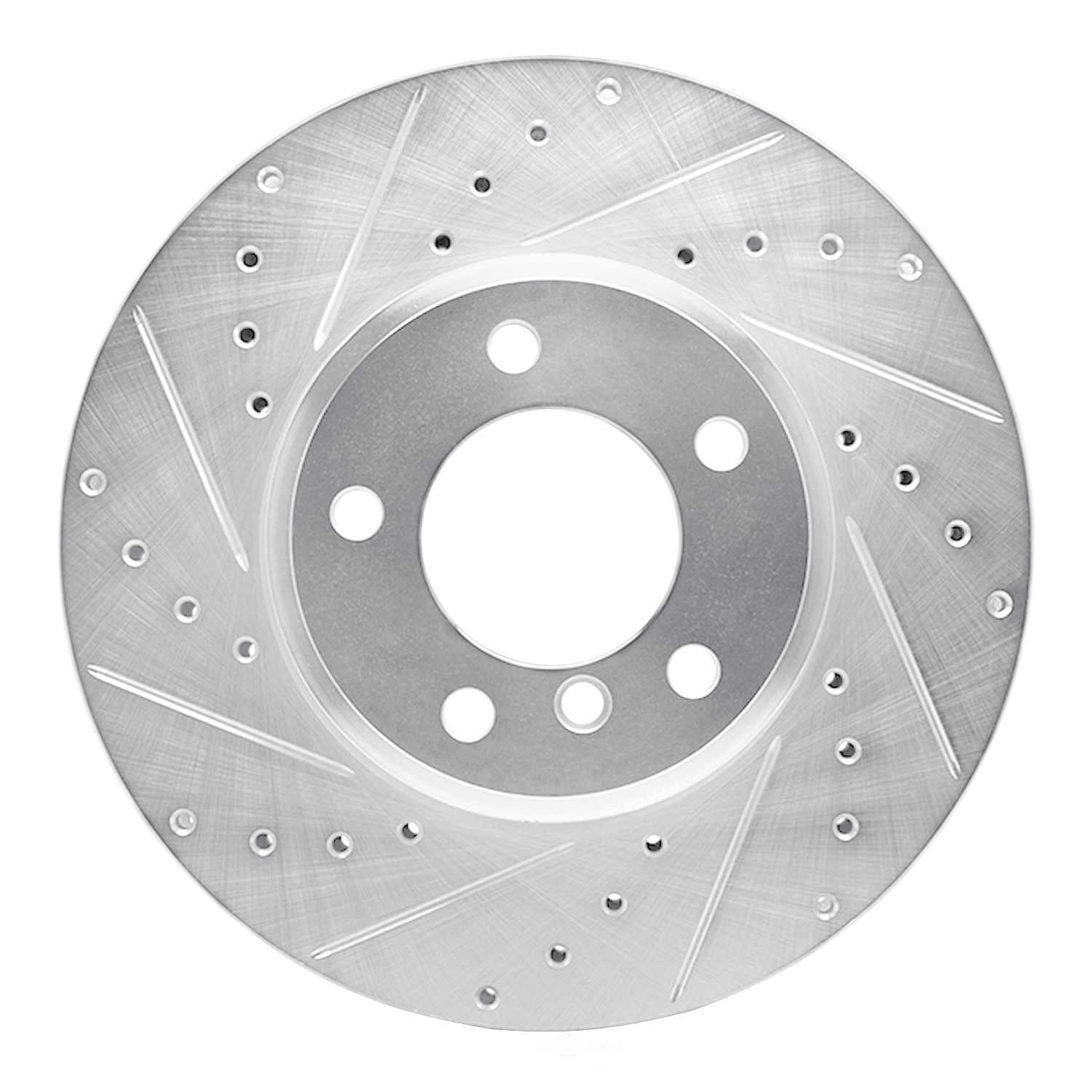 Dynamic Friction Company 631-31062L DFC Brake Rotor - Drilled And Slotted - Silver