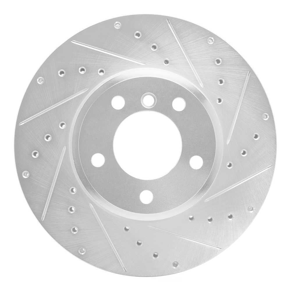 Dynamic Friction Company 631-31062R DFC Brake Rotor - Drilled And Slotted - Silver
