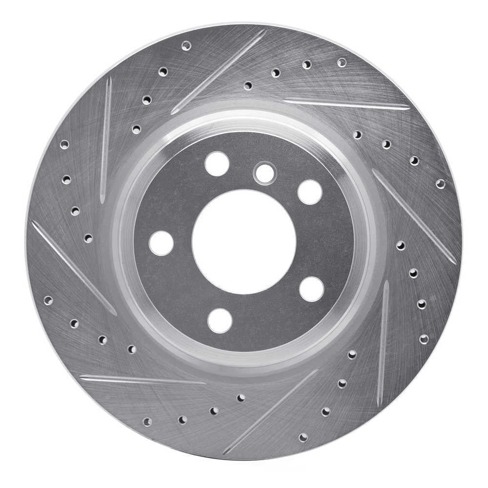 Dynamic Friction Company 631-31109L DFC Brake Rotor - Drilled And Slotted - Silver