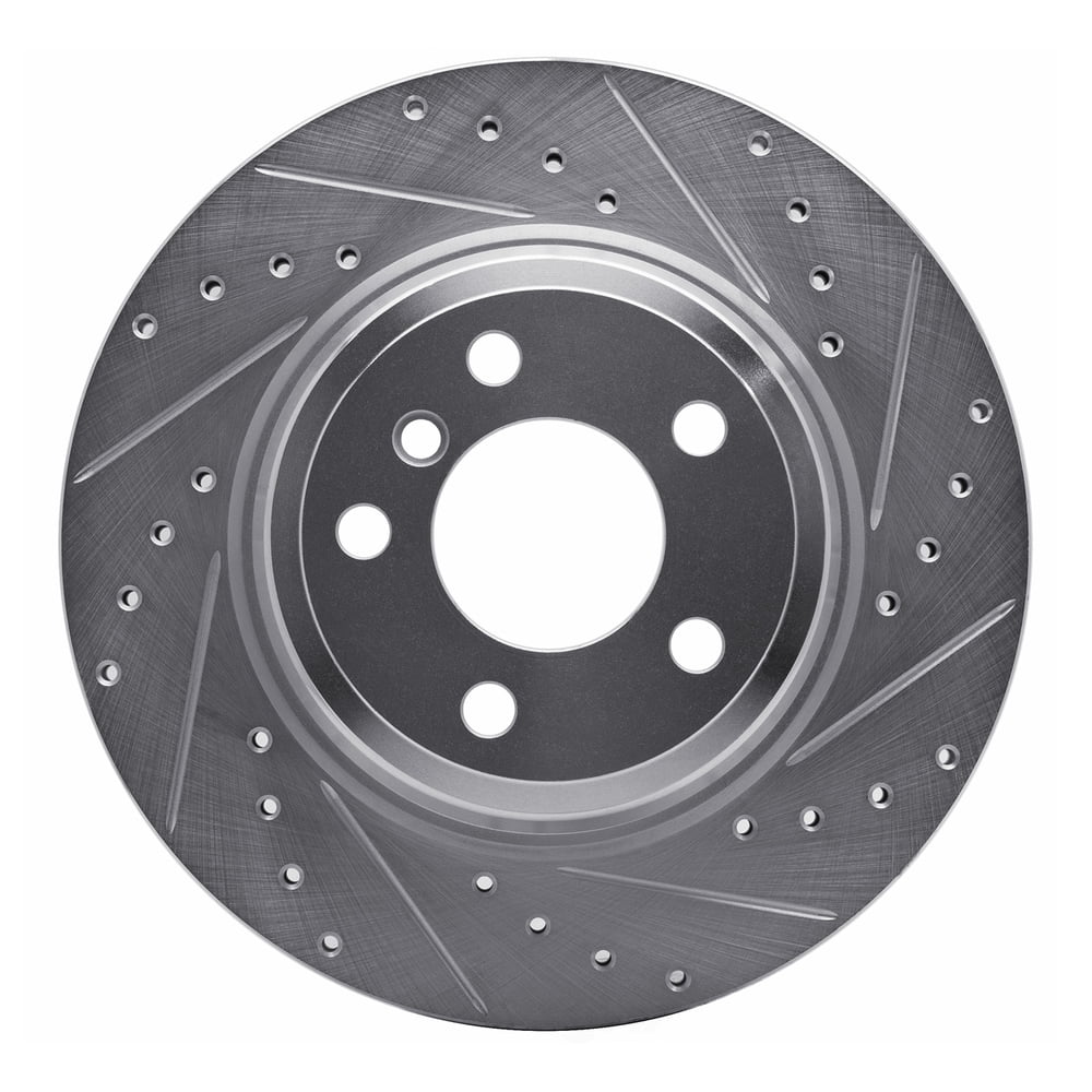 Dynamic Friction Company 631-31109R DFC Brake Rotor - Drilled And Slotted - Silver