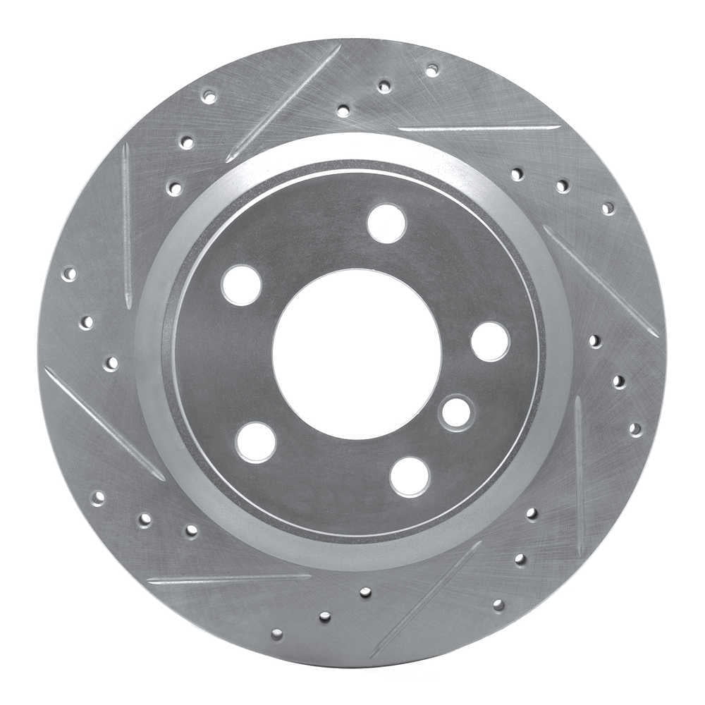 Dynamic Friction Company 631-31111L DFC Brake Rotor - Drilled And Slotted - Silver