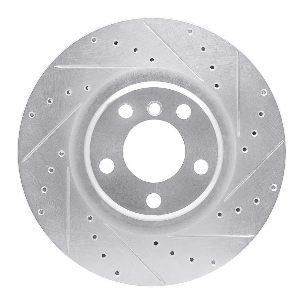 Dynamic Friction Company 631-31113R DFC Brake Rotor - Drilled And Slotted - Silver