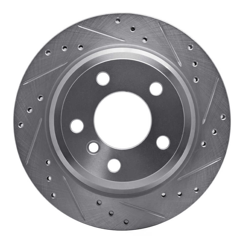 Dynamic Friction Company 631-31117R DFC Brake Rotor - Drilled And Slotted - Silver
