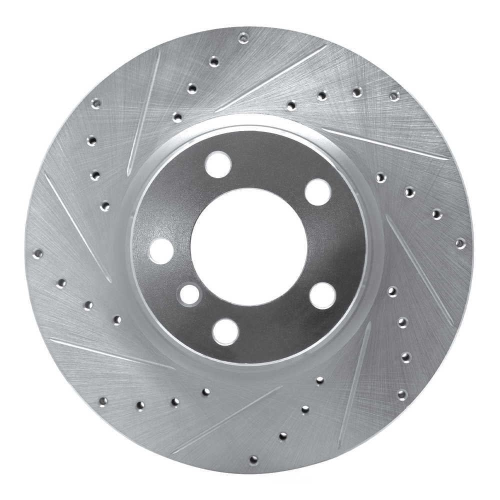 Dynamic Friction Company 631-31121L DFC Brake Rotor - Drilled And Slotted - Silver