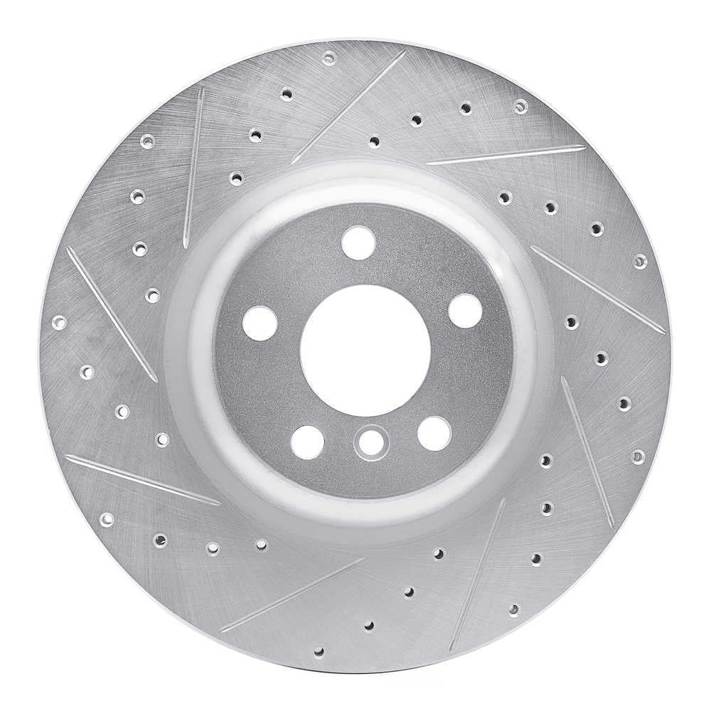 Dynamic Friction Company 631-31130L DFC Brake Rotor - Drilled And Slotted - Silver