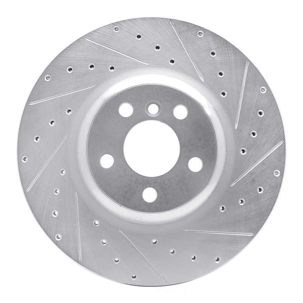Dynamic Friction Company 631-31130R DFC Brake Rotor - Drilled And Slotted - Silver