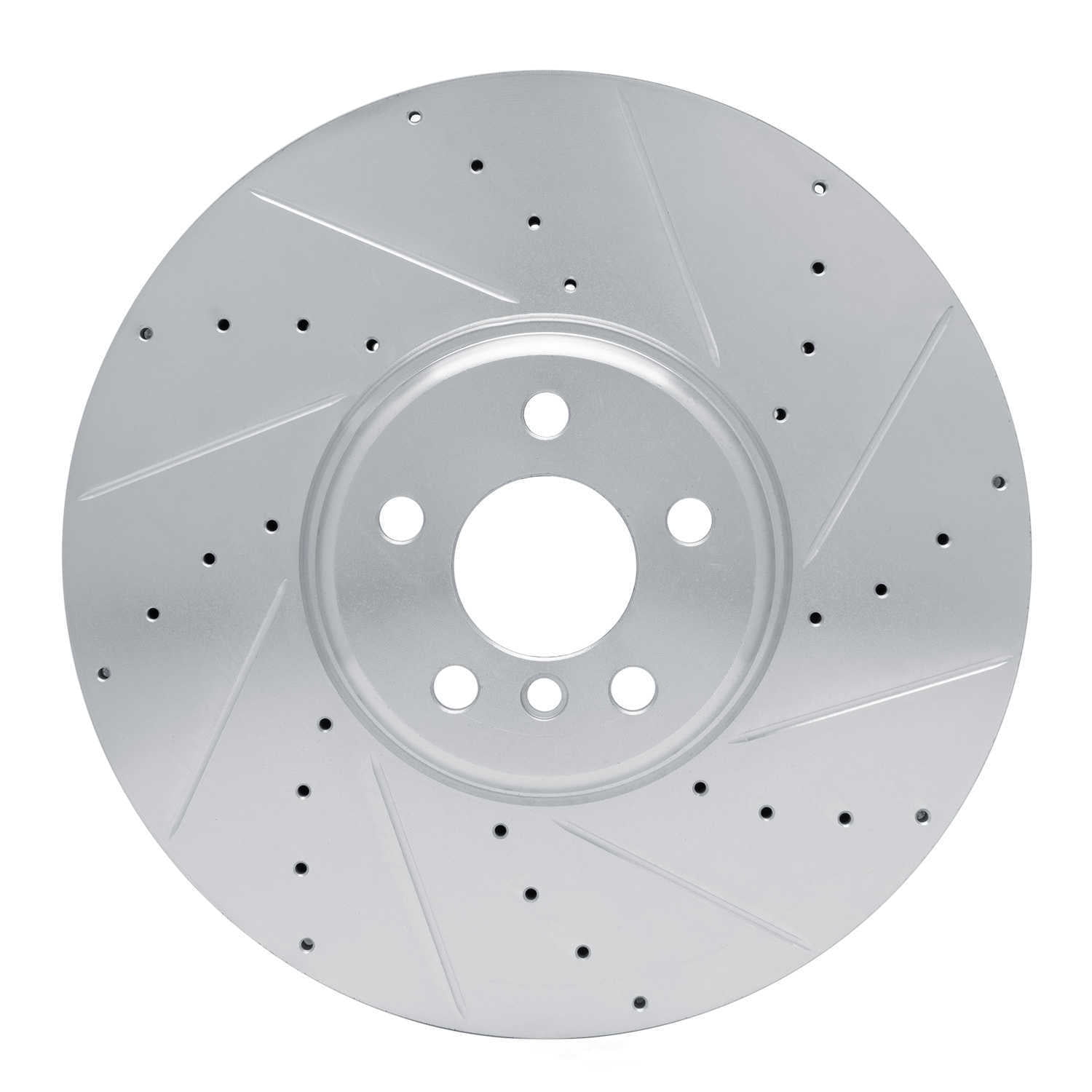 Dynamic Friction Company 631-31131D DFC Brake Rotor - Drilled And Slotted - Silver