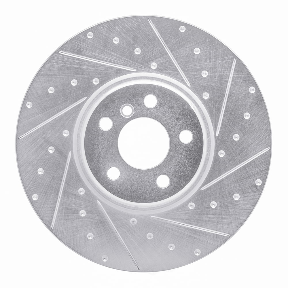 Dynamic Friction Company 631-31133D DFC Brake Rotor - Drilled And Slotted - Silver