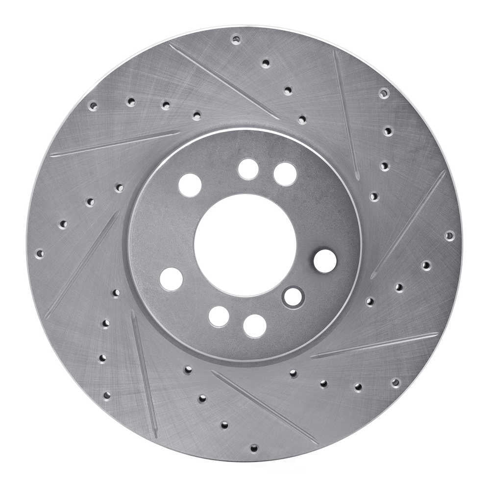 Dynamic Friction Company 631-31135R DFC Brake Rotor - Drilled And Slotted - Silver