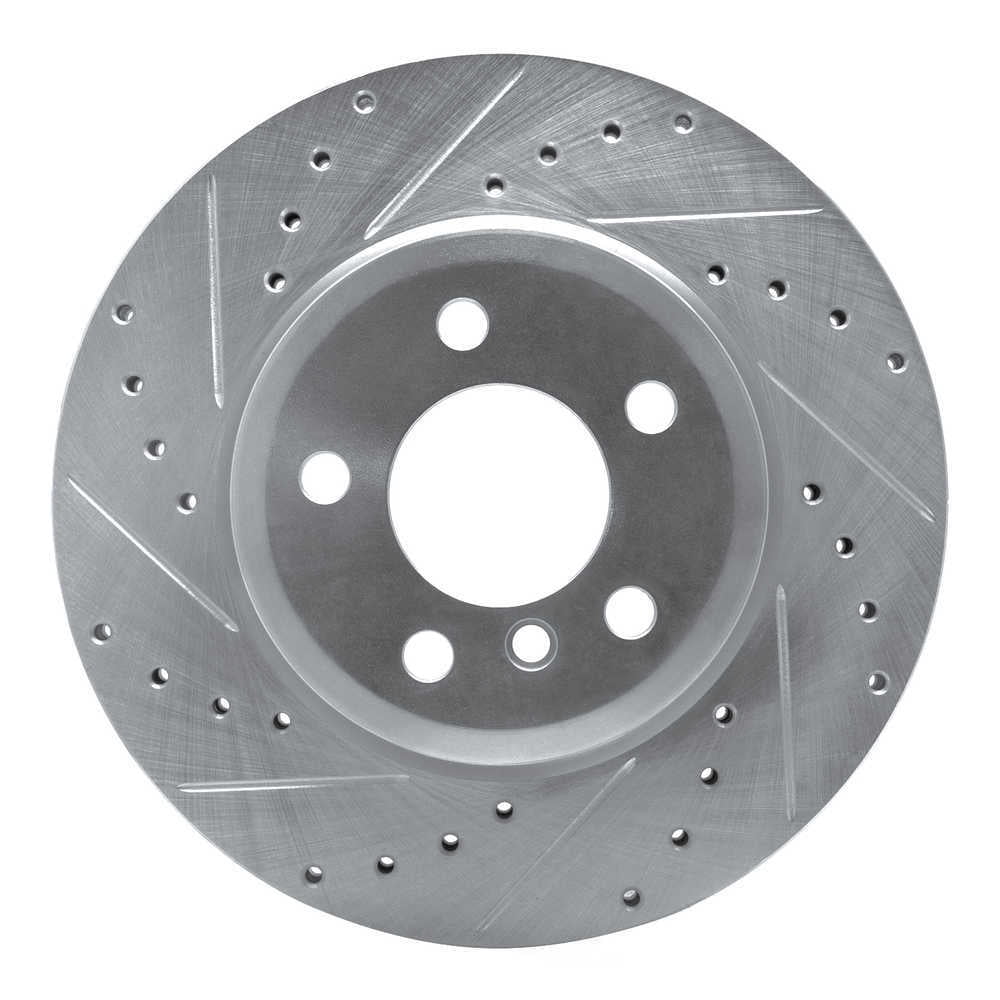 Dynamic Friction Company 631-31139L DFC Brake Rotor - Drilled And Slotted - Silver