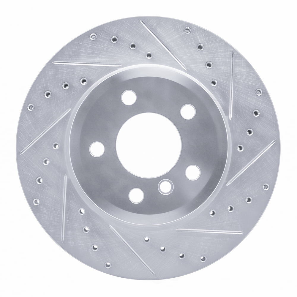Dynamic Friction Company 631-31139R DFC Brake Rotor - Drilled And Slotted - Silver