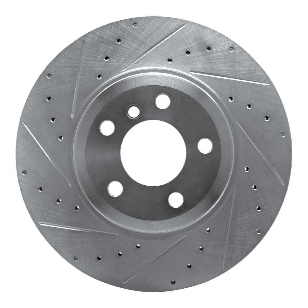 Dynamic Friction Company 631-31141L DFC Brake Rotor - Drilled And Slotted - Silver