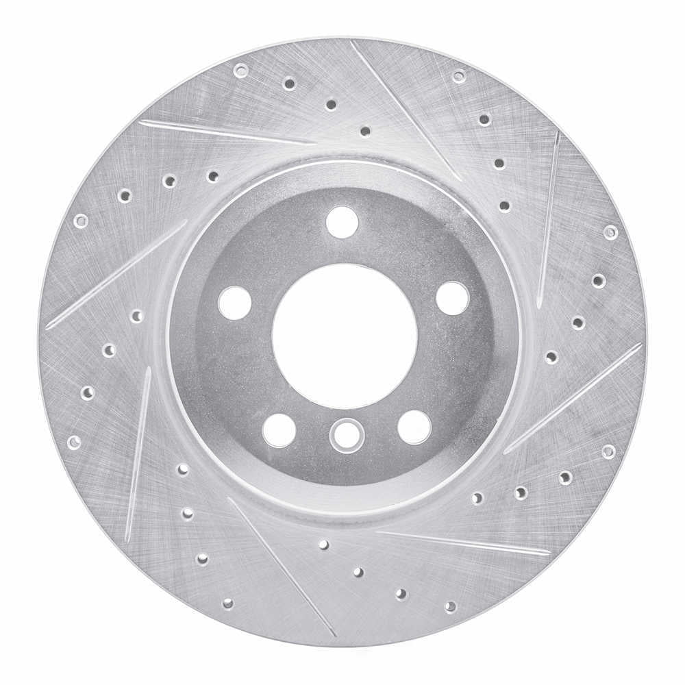 Dynamic Friction Company 631-31141R DFC Brake Rotor - Drilled And Slotted - Silver
