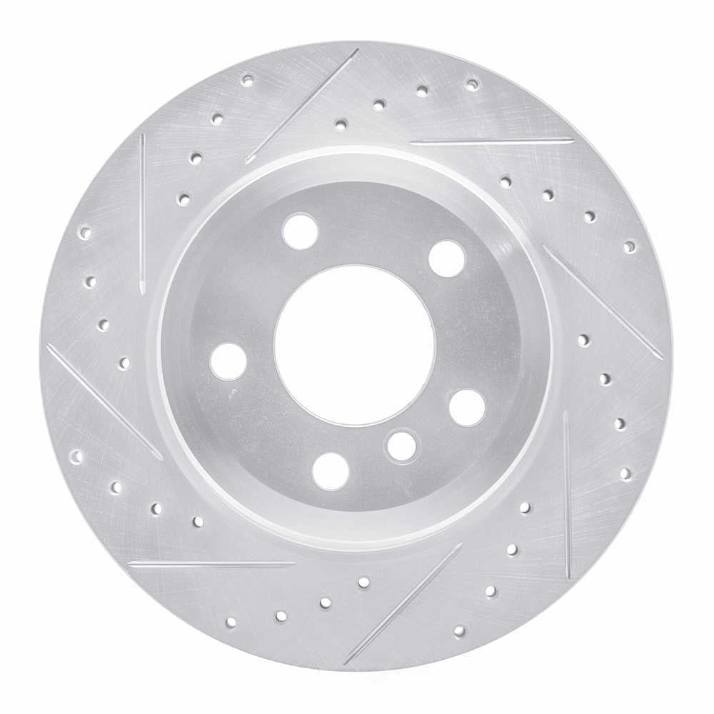 Dynamic Friction Company 631-31143L DFC Brake Rotor - Drilled And Slotted - Silver