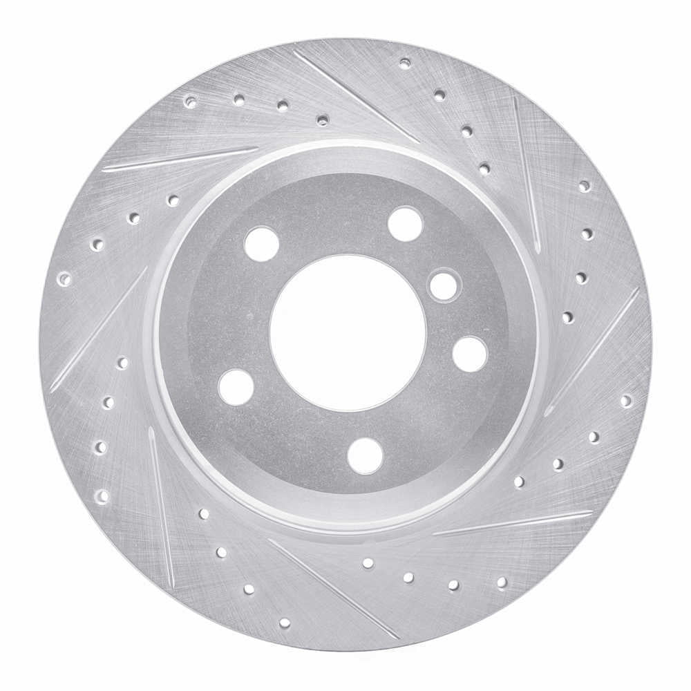 Dynamic Friction Company 631-31143R DFC Brake Rotor - Drilled And Slotted - Silver