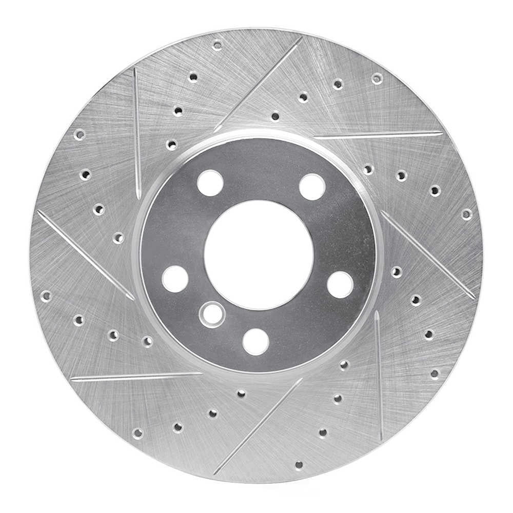 Dynamic Friction Company 631-31144L DFC Brake Rotor - Drilled And Slotted - Silver