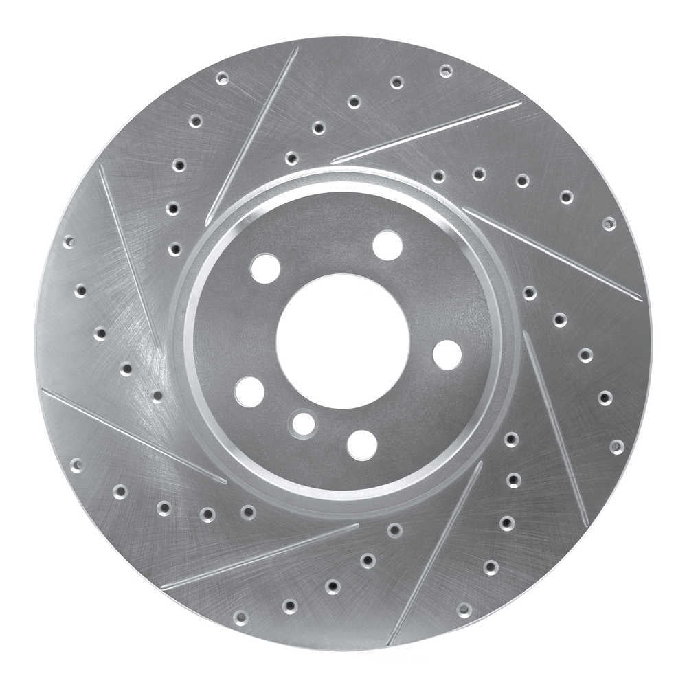 Dynamic Friction Company 631-31145L DFC Brake Rotor - Drilled And Slotted - Silver