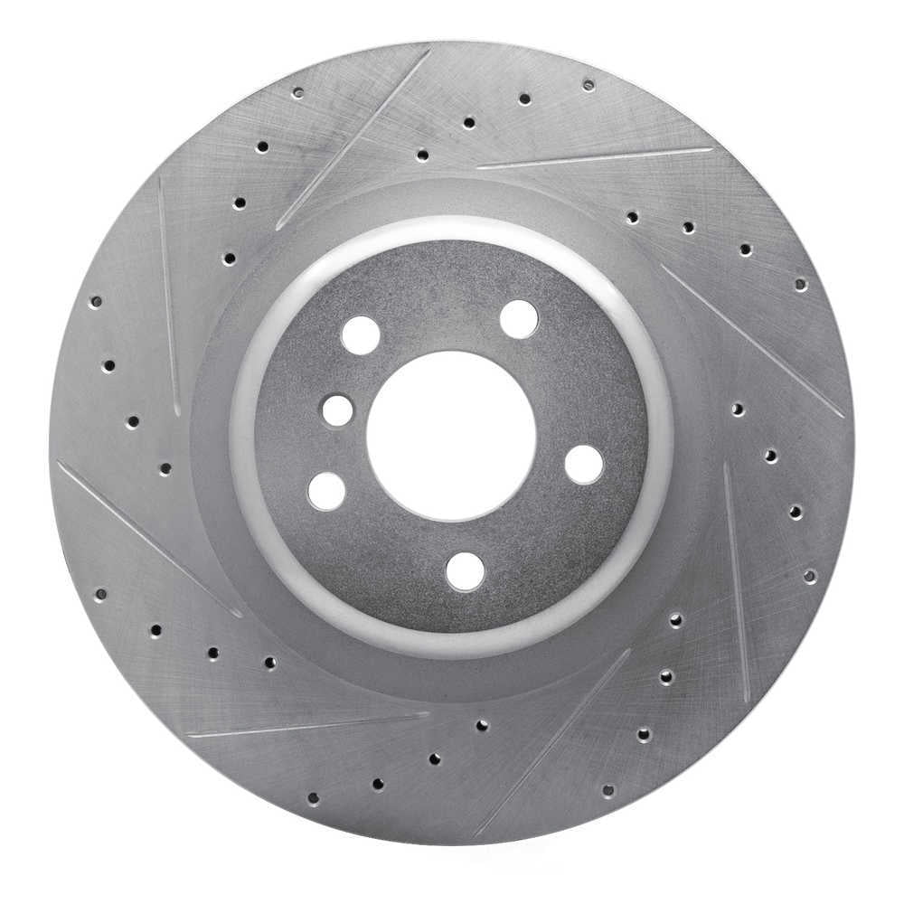 Dynamic Friction Company 631-31148L DFC Brake Rotor - Drilled And Slotted - Silver