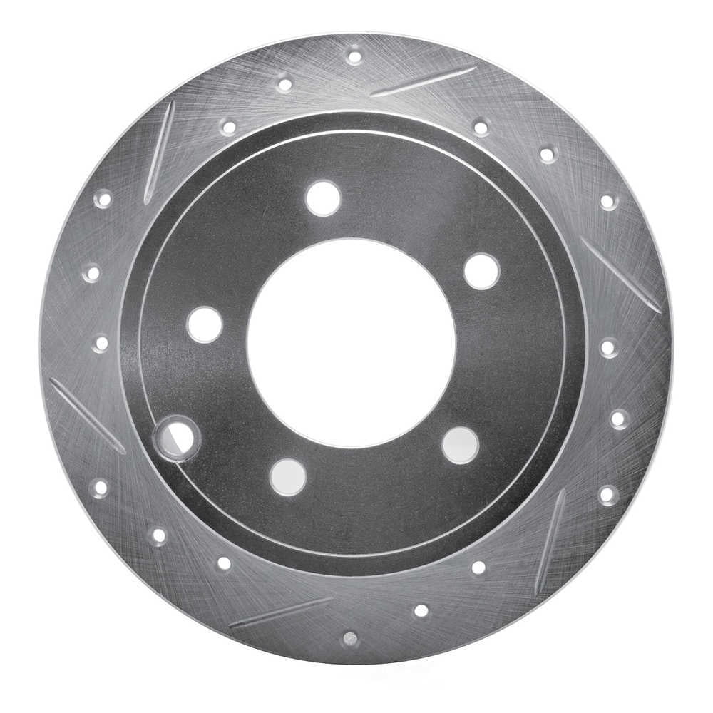 Dynamic Friction Company 631-39022L DFC Brake Rotor - Drilled And Slotted - Silver