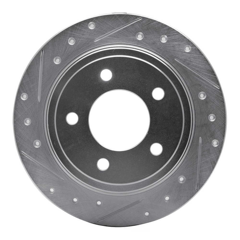 Dynamic Friction Company 631-40012L DFC Brake Rotor - Drilled And Slotted - Silver
