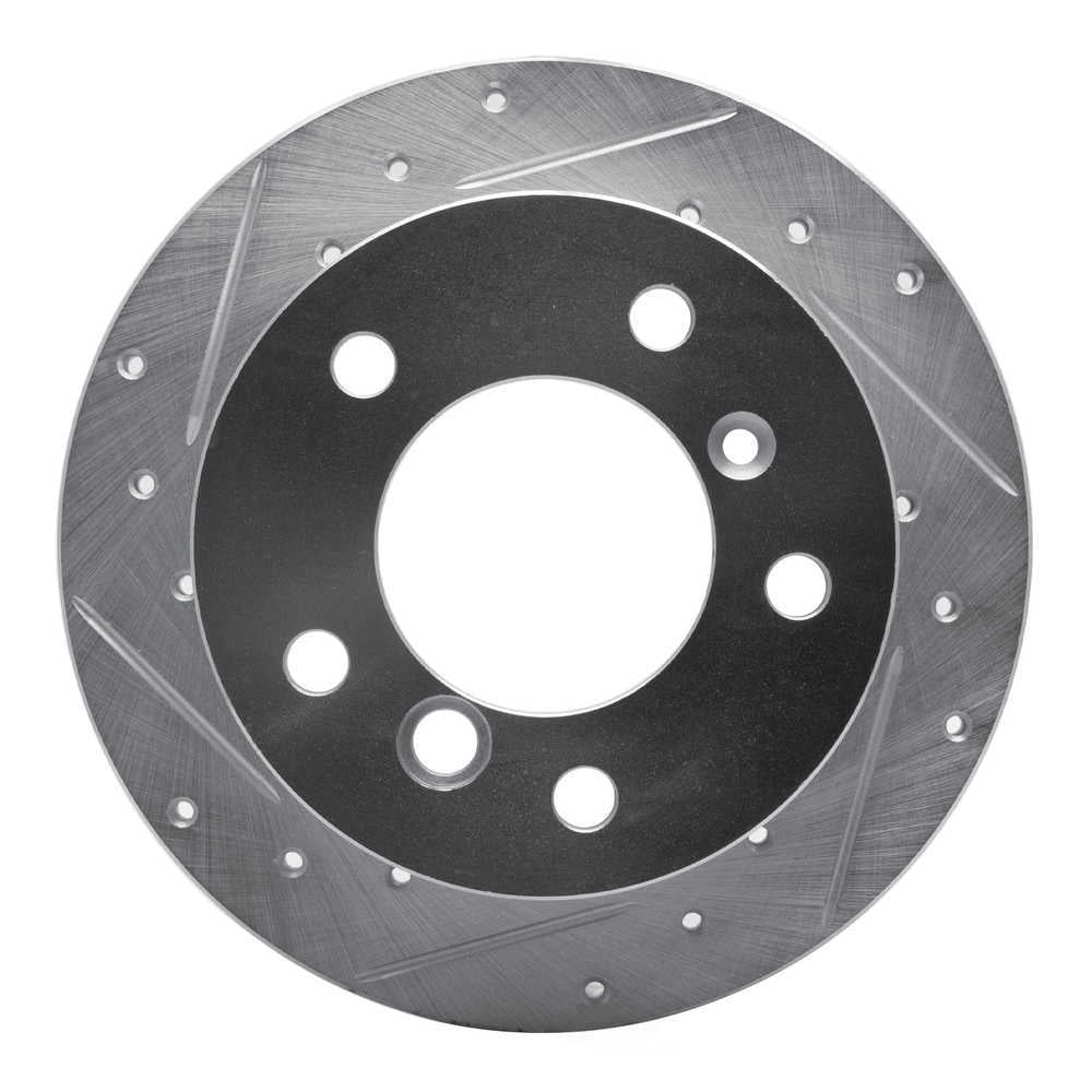 Dynamic Friction Company 631-40038L DFC Brake Rotor - Drilled And Slotted - Silver