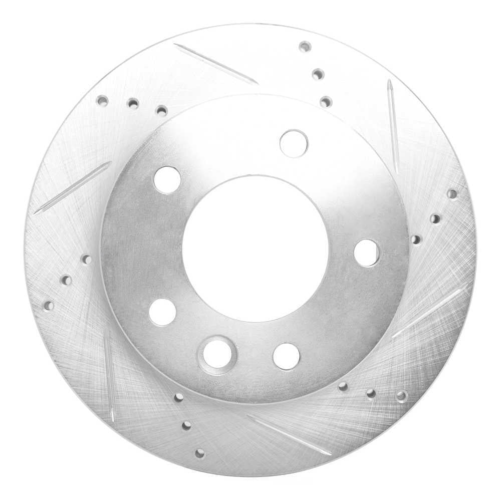 Dynamic Friction Company 631-40042R DFC Brake Rotor - Drilled And Slotted - Silver