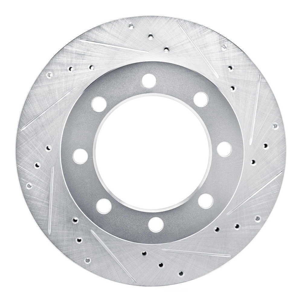 Dynamic Friction Company 631-40047R DFC Brake Rotor - Drilled And Slotted - Silver