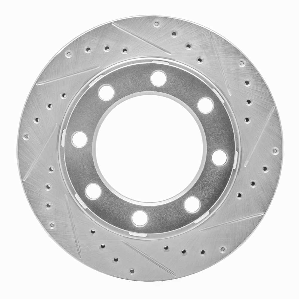 Dynamic Friction Company 631-40048R DFC Brake Rotor - Drilled And Slotted - Silver