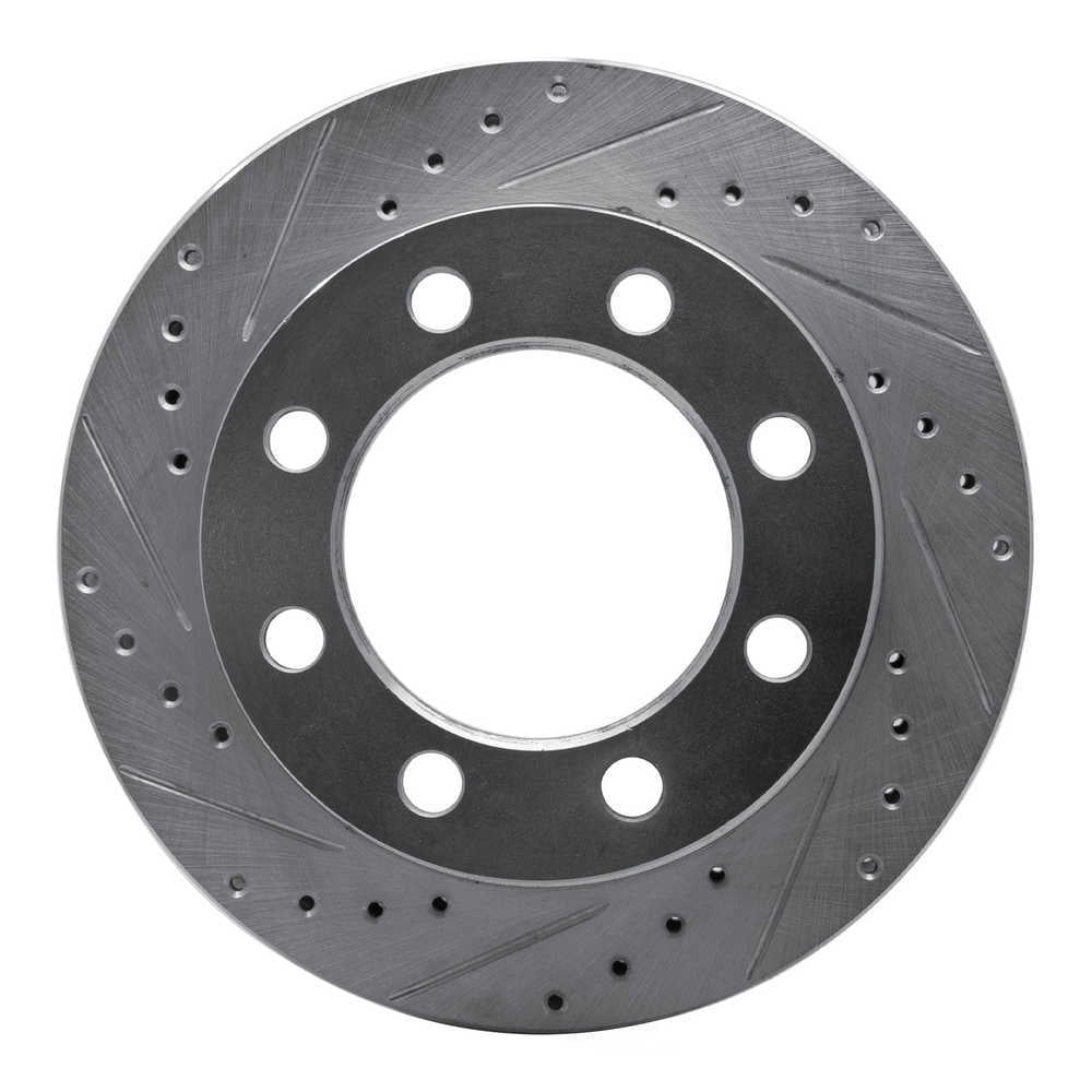Dynamic Friction Company 631-40056L DFC Brake Rotor - Drilled And Slotted - Silver