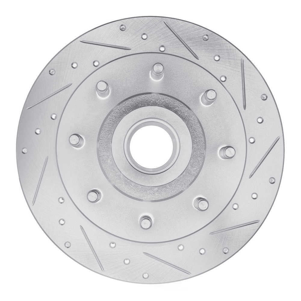 Dynamic Friction Company 631-40086R DFC Brake Rotor - Drilled And Slotted - Silver