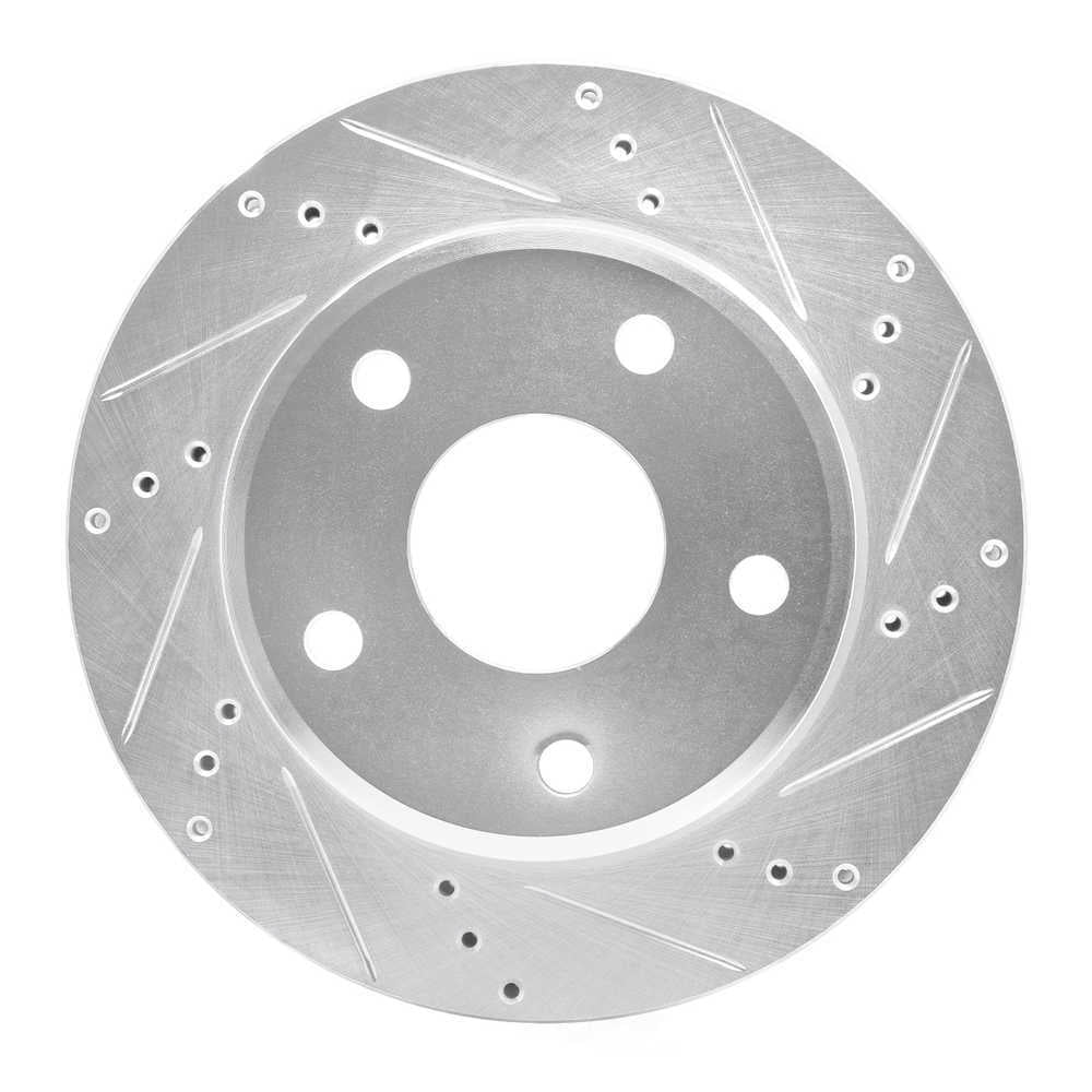 Dynamic Friction Company 631-40105R DFC Brake Rotor - Drilled And Slotted - Silver