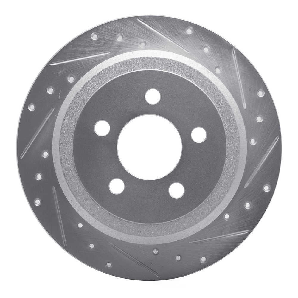Dynamic Friction Company 631-42019R DFC Brake Rotor - Drilled And Slotted - Silver