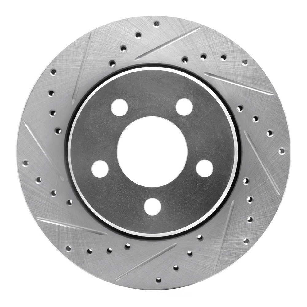 Dynamic Friction Company 631-42020L DFC Brake Rotor - Drilled And Slotted - Silver