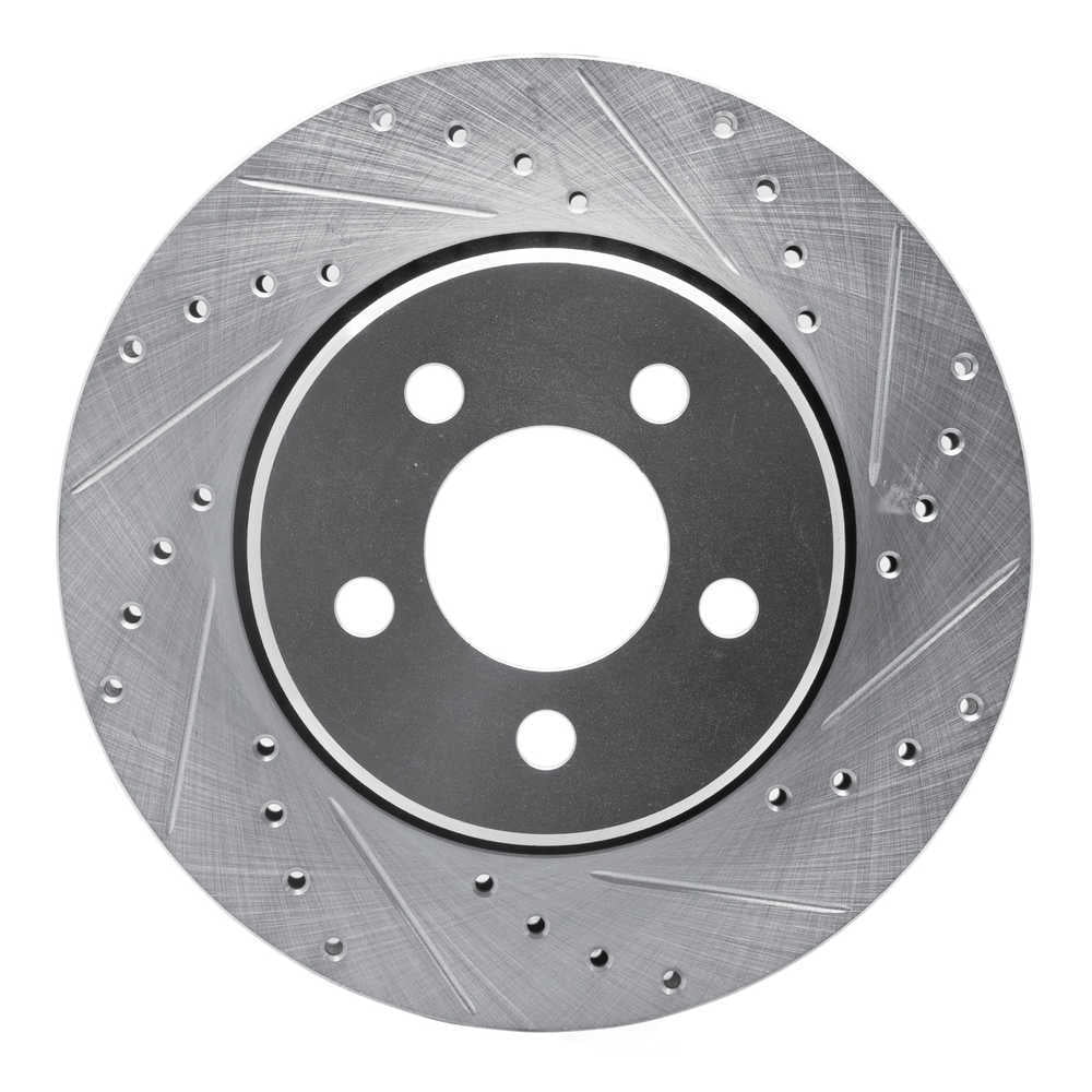 Dynamic Friction Company 631-42020R DFC Brake Rotor - Drilled And Slotted - Silver
