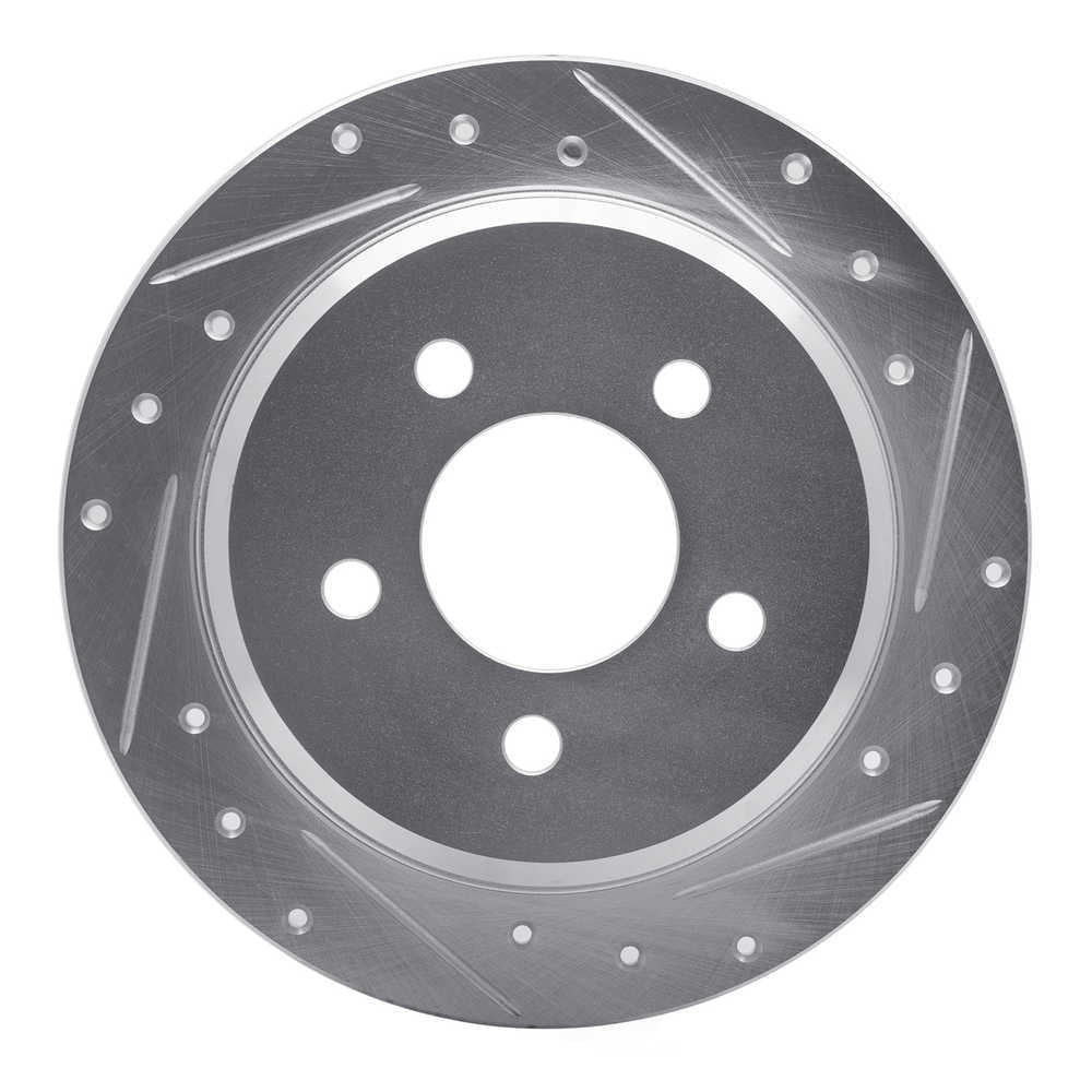 Dynamic Friction Company 631-42023R DFC Brake Rotor - Drilled And Slotted - Silver