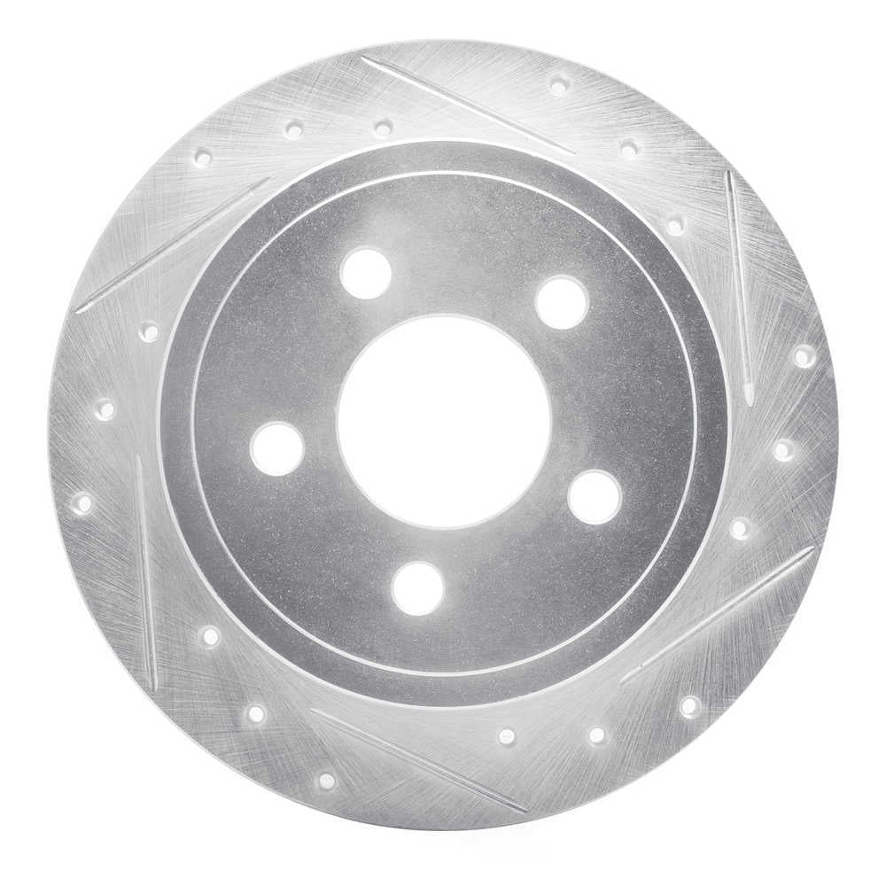 Dynamic Friction Company 631-42028R DFC Brake Rotor - Drilled And Slotted - Silver