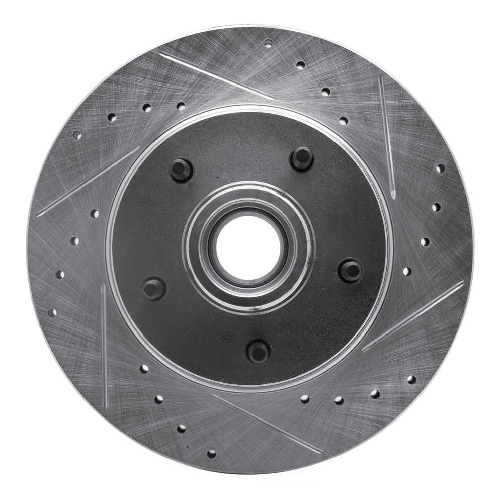 Dynamic Friction Company 631-47005R DFC Brake Rotor - Drilled And Slotted - Silver