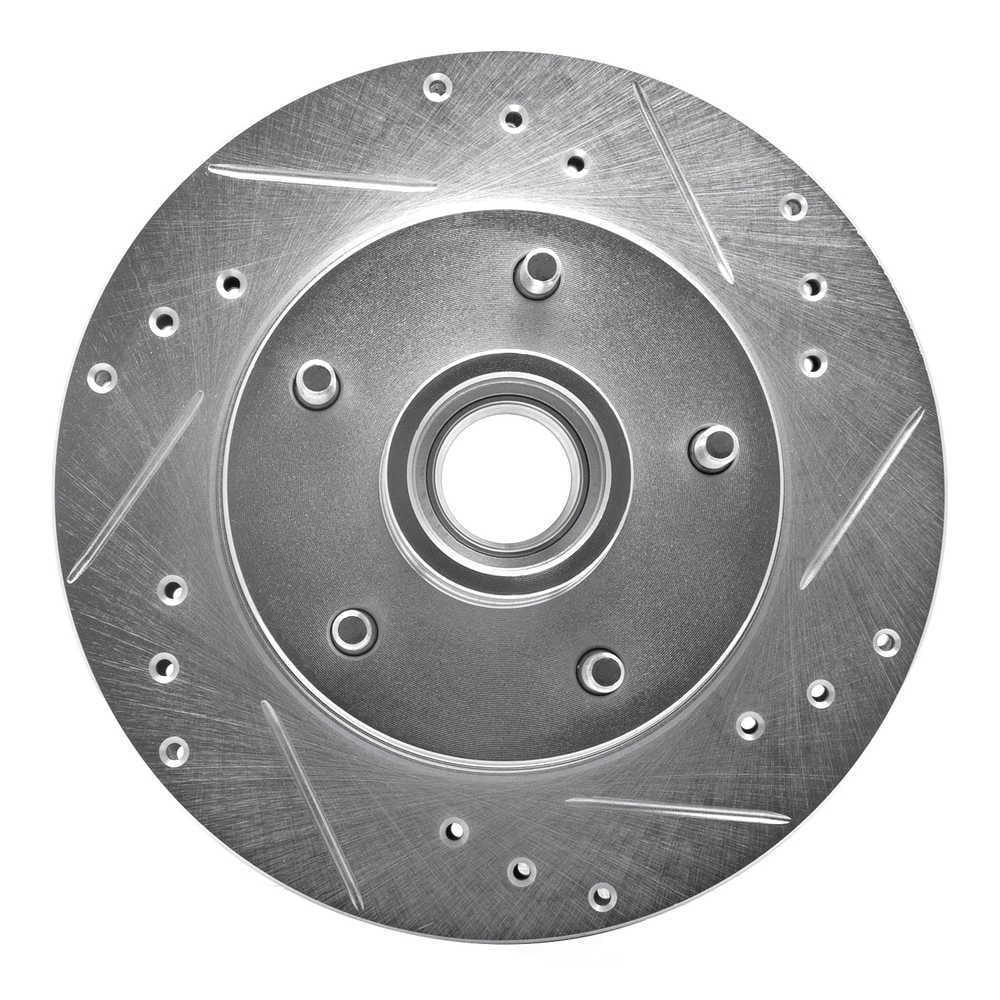Dynamic Friction Company 631-47007L DFC Brake Rotor - Drilled And Slotted - Silver