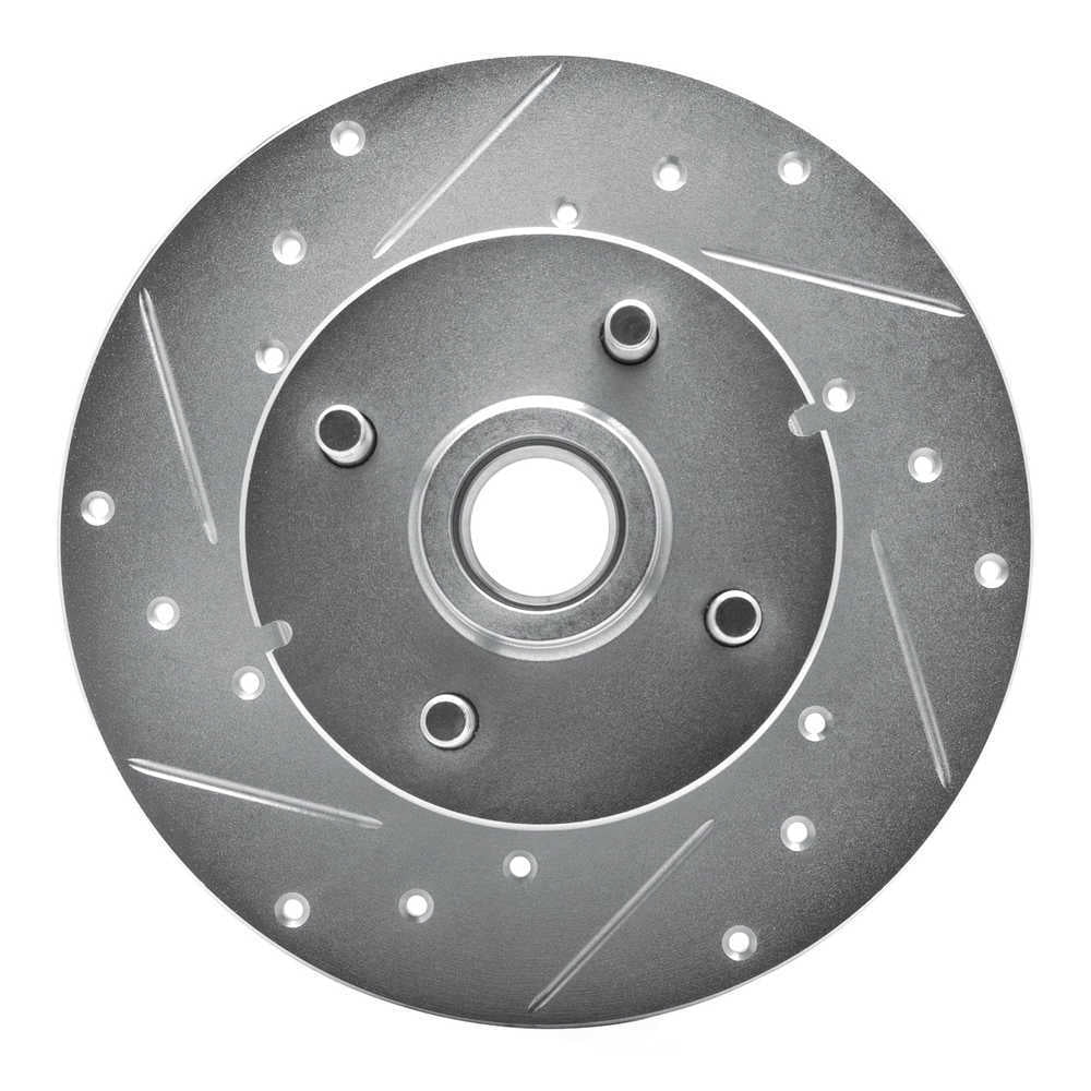 Dynamic Friction Company 631-47012L DFC Brake Rotor - Drilled And Slotted - Silver