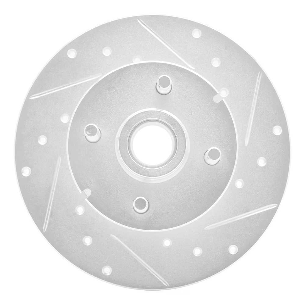 Dynamic Friction Company 631-47012R DFC Brake Rotor - Drilled And Slotted - Silver