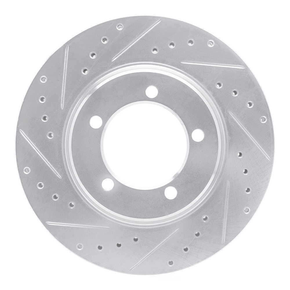 Dynamic Friction Company 631-47030L DFC Brake Rotor - Drilled And Slotted - Silver