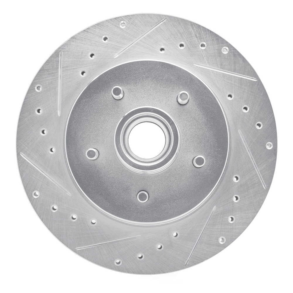 Dynamic Friction Company 631-47056L DFC Brake Rotor - Drilled And Slotted - Silver
