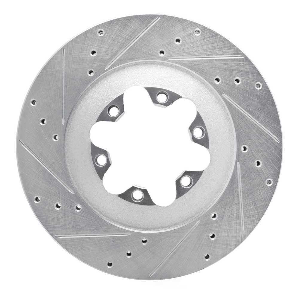 Dynamic Friction Company 631-48057L DFC Brake Rotor - Drilled And Slotted - Silver