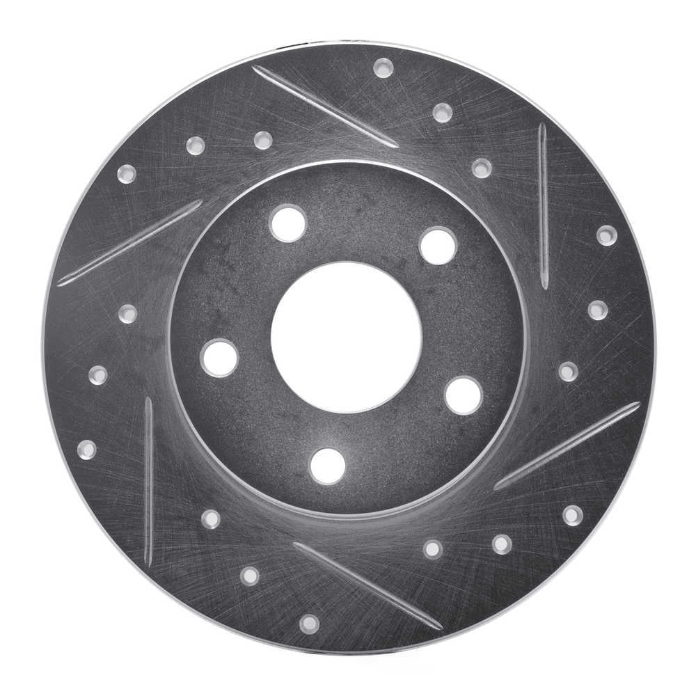 Dynamic Friction Company 631-52003R DFC Brake Rotor - Drilled And Slotted - Silver