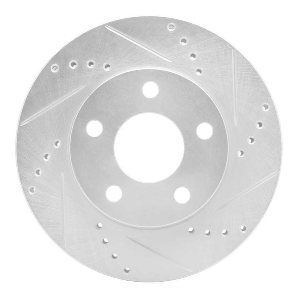 Dynamic Friction Company 631-52011R DFC Brake Rotor - Drilled And Slotted - Silver