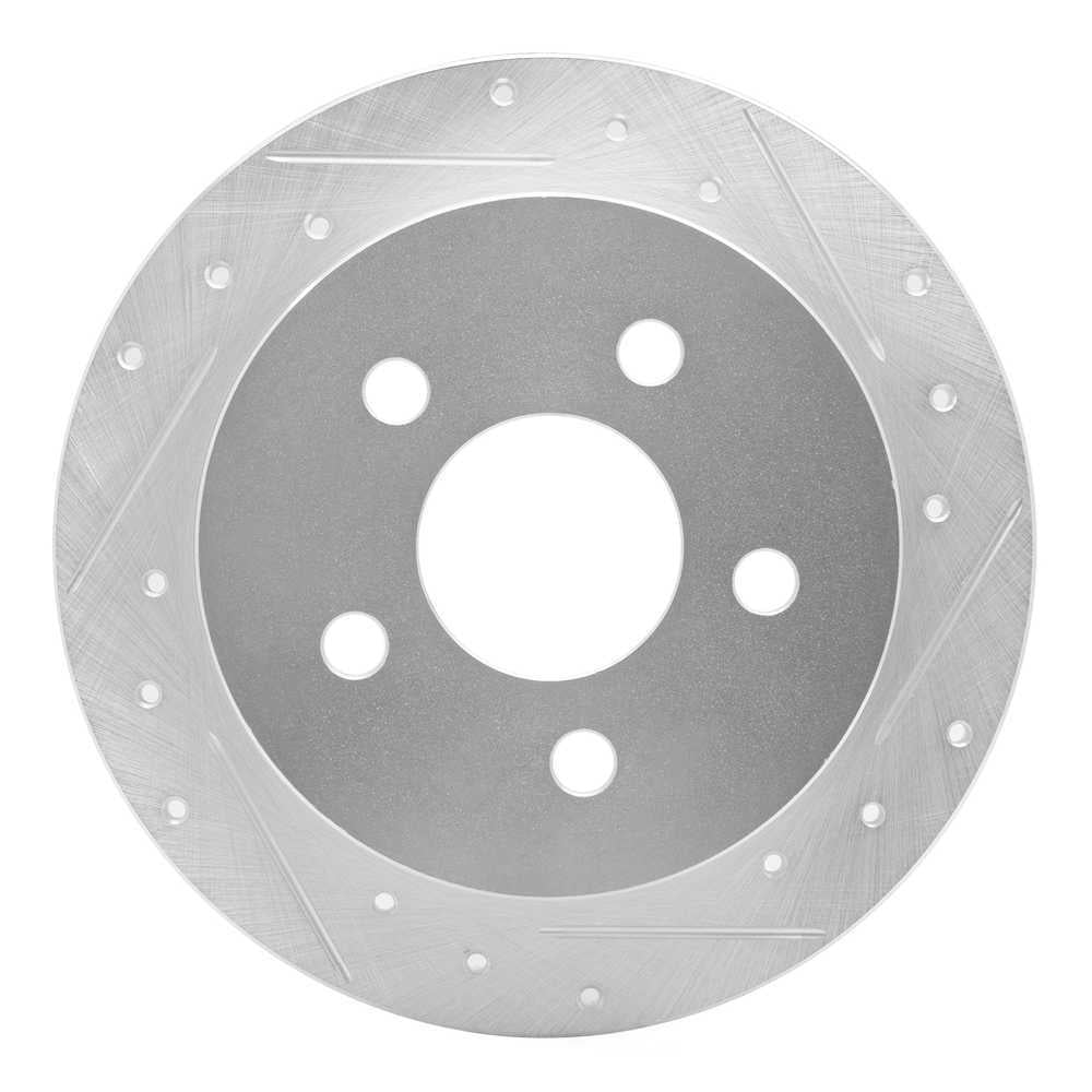 Dynamic Friction Company 631-52012R DFC Brake Rotor - Drilled And Slotted - Silver